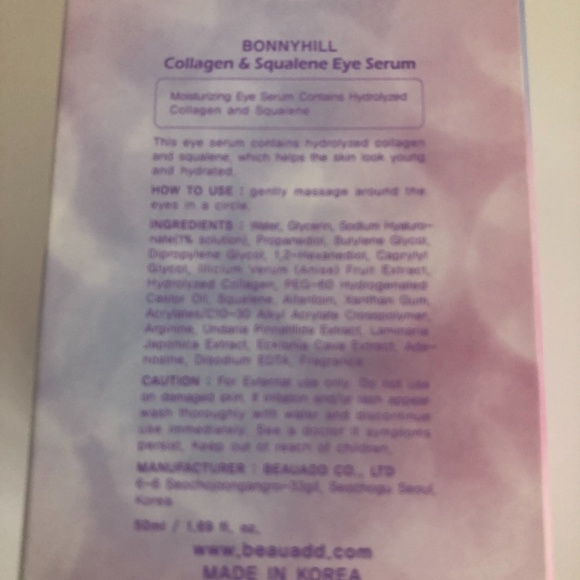 bonnyhill collagen & squalane eye serum